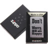 Зажигалка ZIPPO DON`T WORRY 200